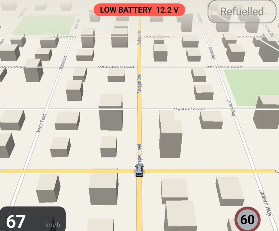 The map view in the two-thirds layout